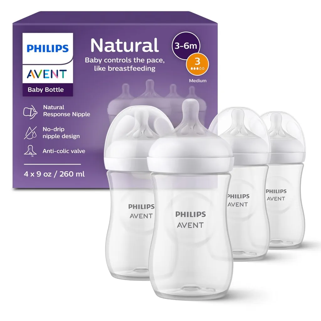 Philips Avent Natural Baby Bottles with Natural Response Nipples